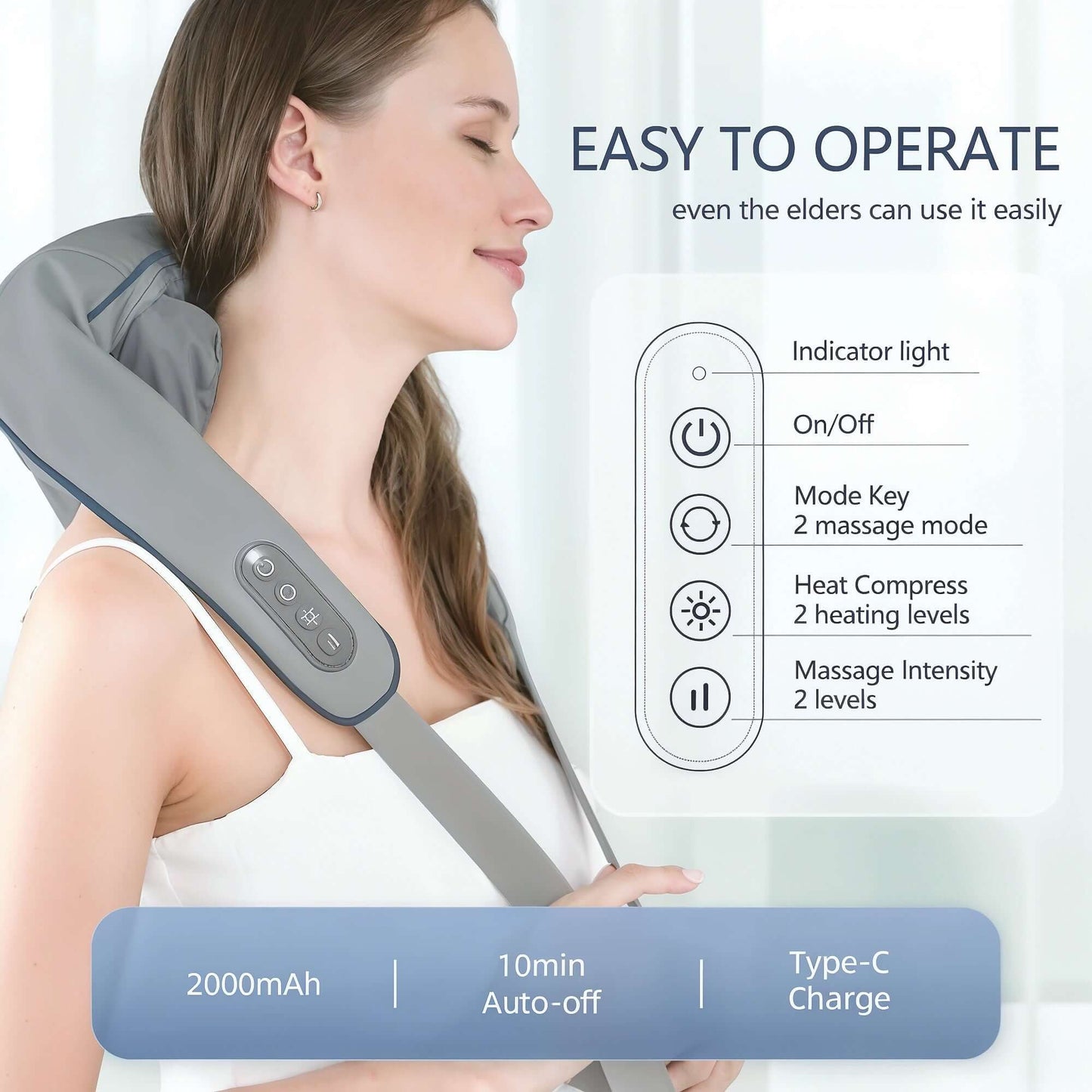 Neck & Shoulder Massager by Ruman Traders | Relax Neck, Shoulder & Back Muscles - Ruman Traders