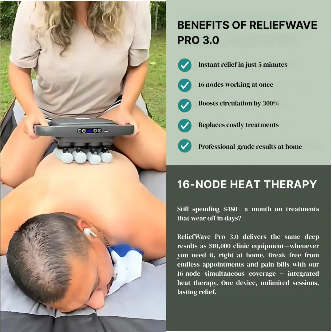 Multi-Head Deep Tissue Massager | Loosen Tight Muscles & Boost Recovery ( USA original quaity)