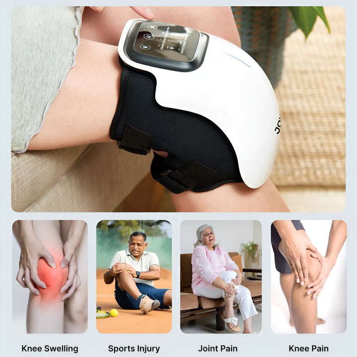 Cordless Smart Knee Massager – Vibration Therapy for Joint Pain Relief ( With 1 Year Warranty)