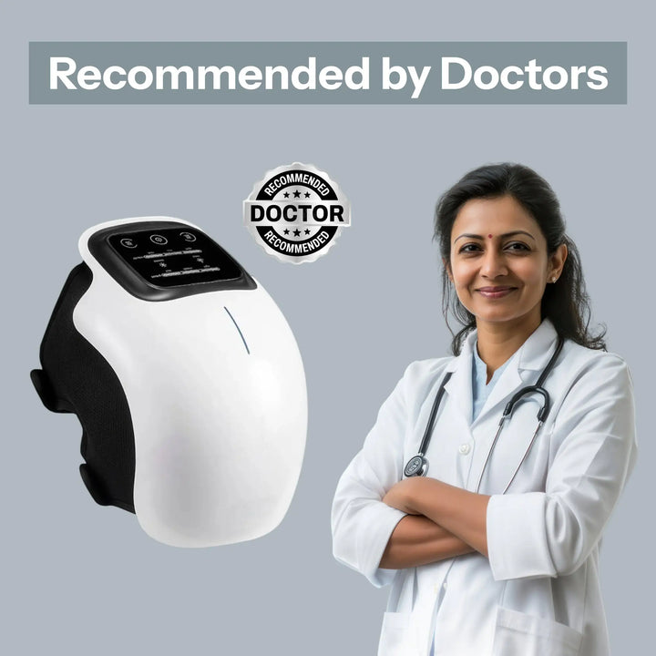 Cordless Smart Knee Massager – Vibration Therapy for Joint Pain Relief ( With 1 Year Warranty)