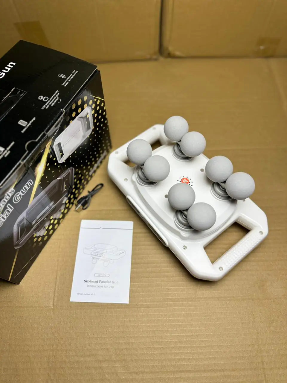 8-Head Magnetic Levitation Fascia Gun | Deep Tissue Muscle Massager for Pain Relief & Relaxation