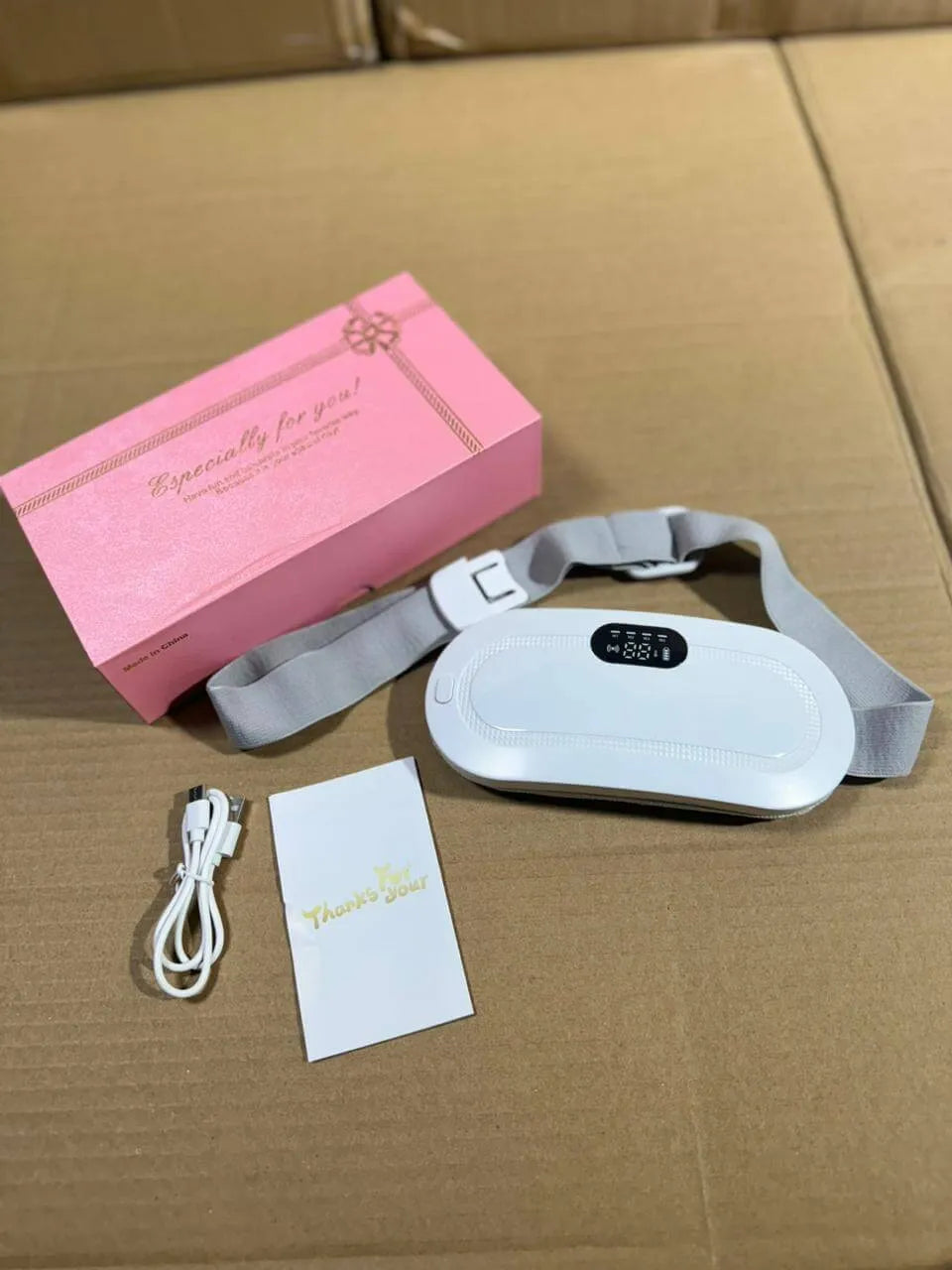 Heating Pad for Period Cramps – Heat Massage & Vibration Therapy