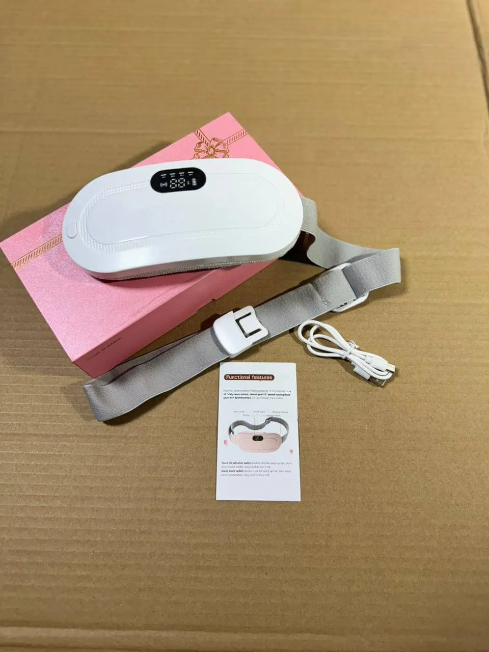 Heating Pad for Period Cramps – Heat Massage & Vibration Therapy