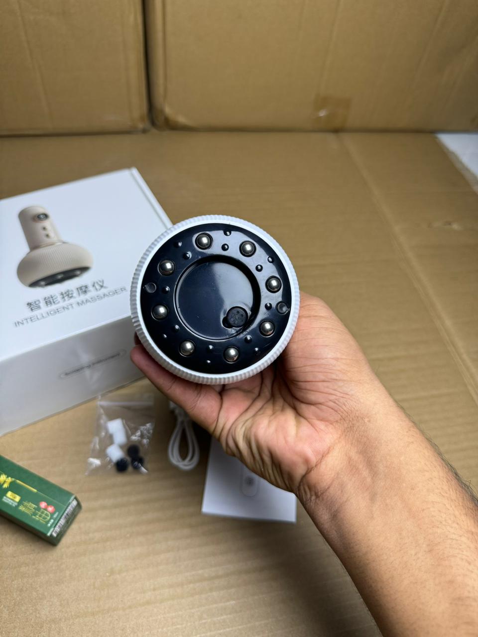 Scraping Massage Cupping Body Massager Vacuum Cans Suction Cup Heating Fat Burner Anti-cellulite Massager