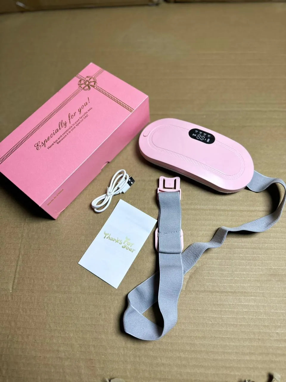 Heating Pad for Period Cramps – Heat Massage & Vibration Therapy