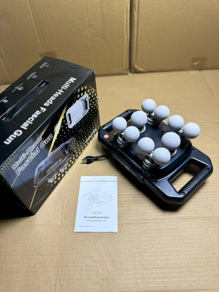 10-Head Professional Massage Gun – Deep Tissue Percussion Massager for Pain & Muscle Recovery