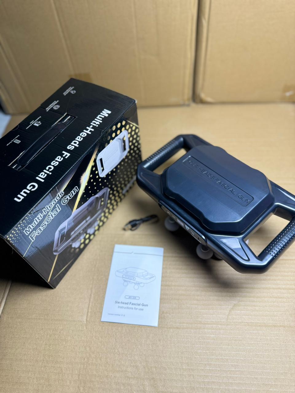 Fascia Gun with 16 Heads – Professional Deep Tissue Massage for Full Body Relief