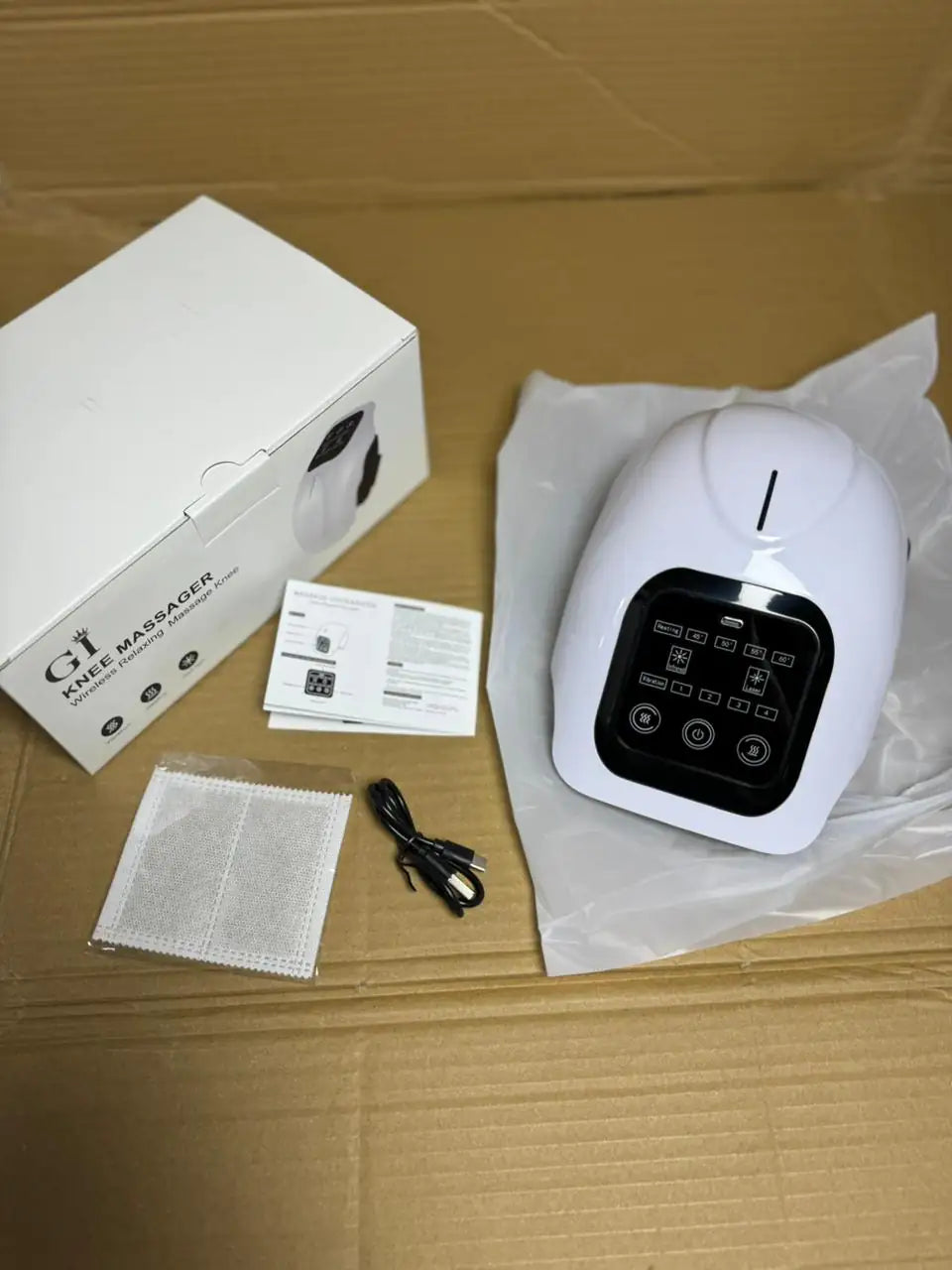 Cordless Smart Knee Massager – Vibration Therapy for Joint Pain Relief ( With 1 Year Warranty)