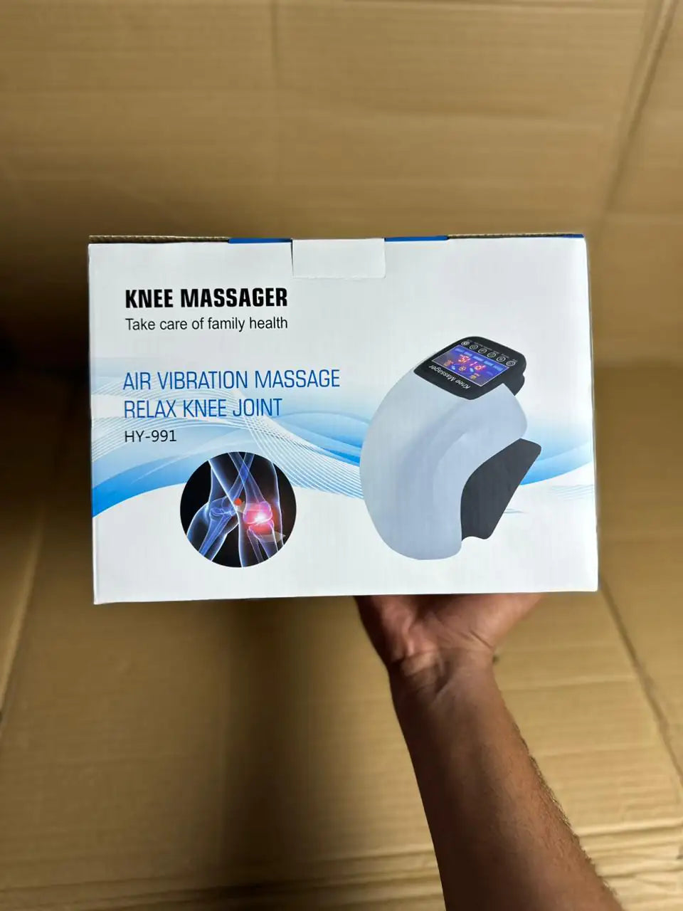 Cordless Smart Knee Massager – Vibration Therapy for Joint Pain Relief ( With 1 Year Warranty)