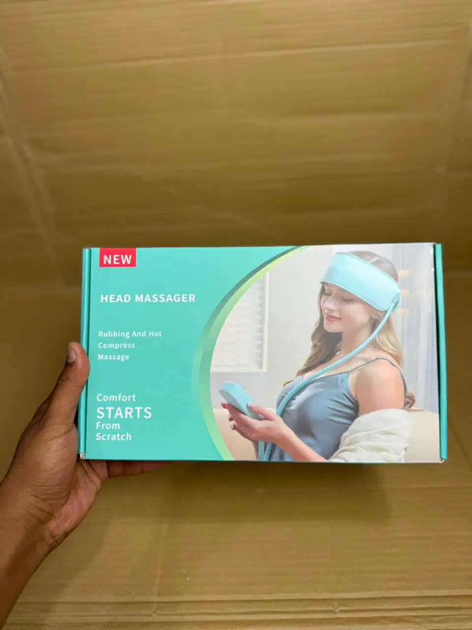 Electric Airbag Head Massager | Deep Massage Scarf Headache Migraine Fatigue Relief Acupressure Belt