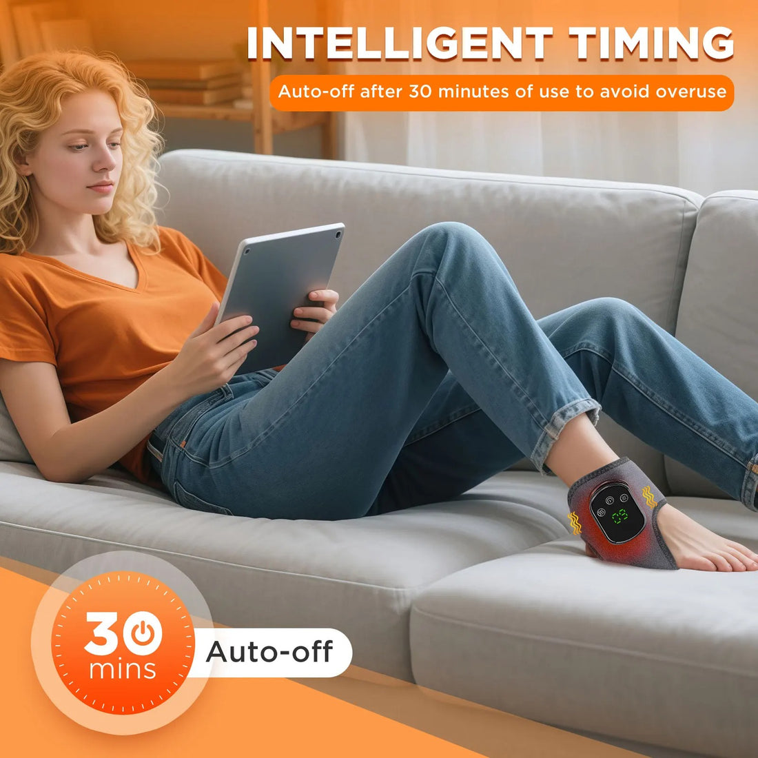 EMSense Triple Therapy Massager — EMS + Heat + Compression For Burning Feet & Poor Circulation