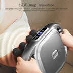 Main Bazaar 12-Head Deep Tissue Massage Gun-Pain Relief for Back, Waist & Neck
