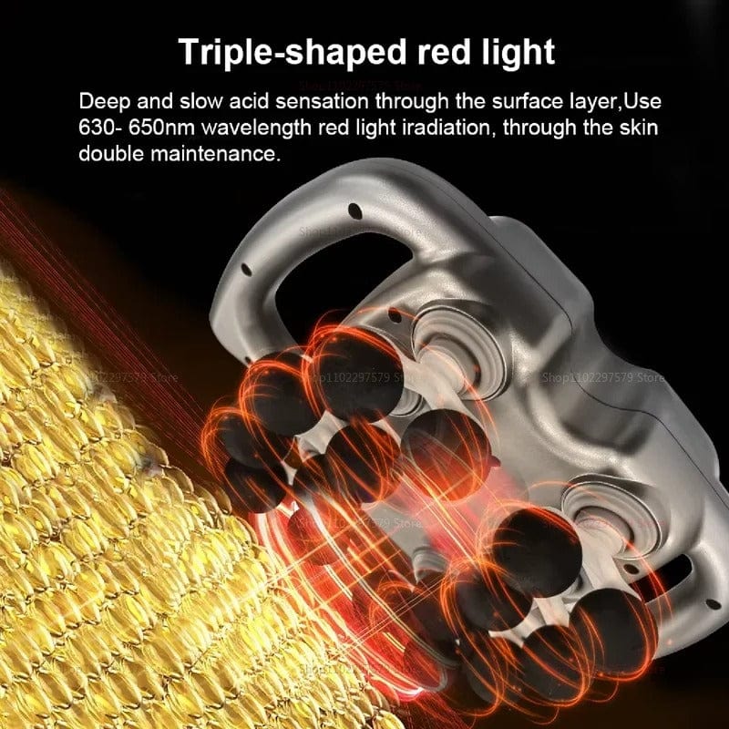 Main Bazaar Fascia Gun with 16 Heads – Professional Deep Tissue Massage for Full Body Relief