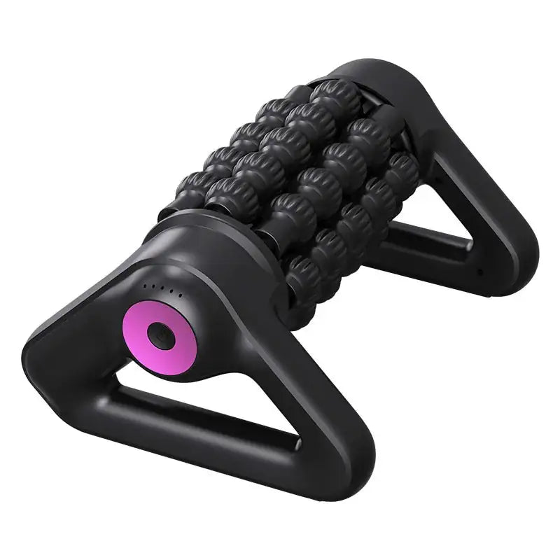 Portable Gym Triangle Muscle Roller Massager – 5-Speed Percussion, Wireless Remote & USB Rechargeable