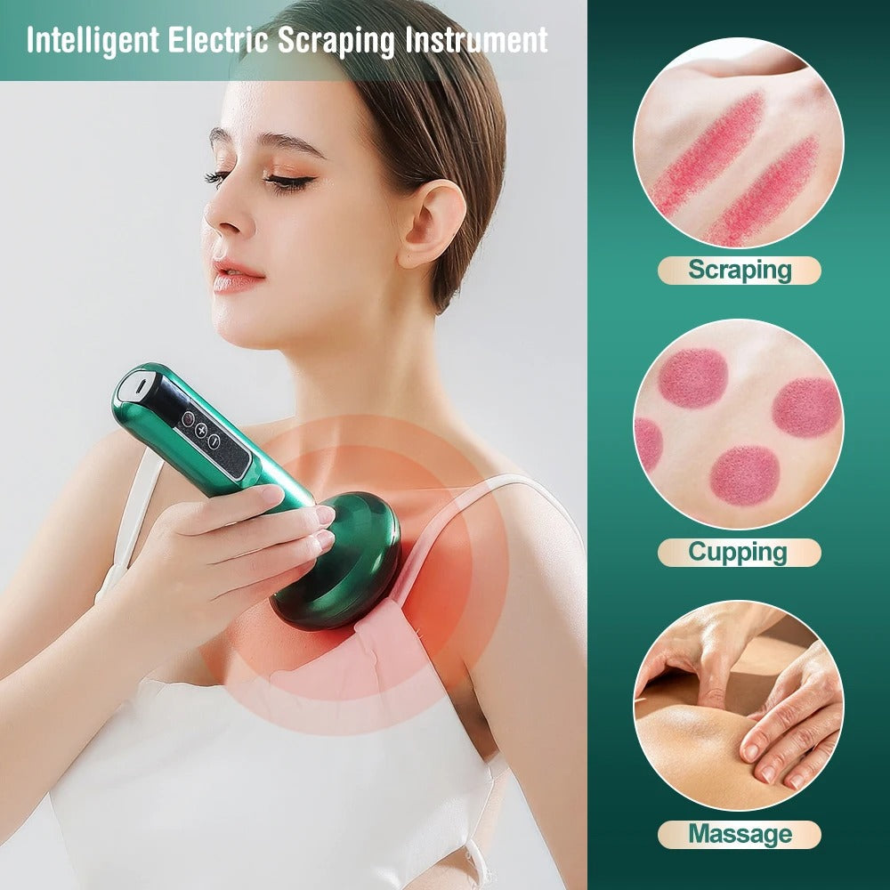 Electric Cupping Massager with Vacuum & Guasha