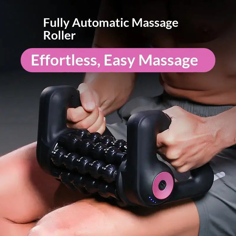 Portable Gym Triangle Muscle Roller Massager – 5-Speed Percussion, Wireless Remote & USB Rechargeable