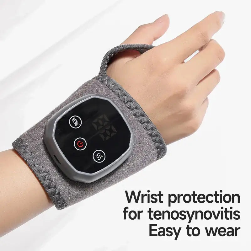 Instant Pain Relief Heated Ankle & Wrist Massager with Vibration Therapy