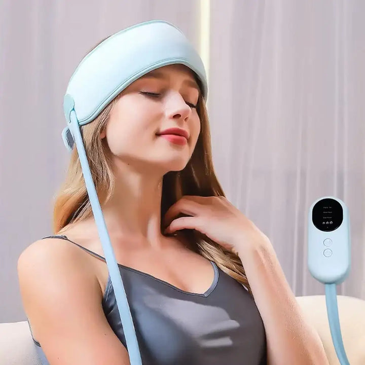 Electric Airbag Head Massager | Deep Massage Scarf Headache Migraine Fatigue Relief Acupressure Belt
