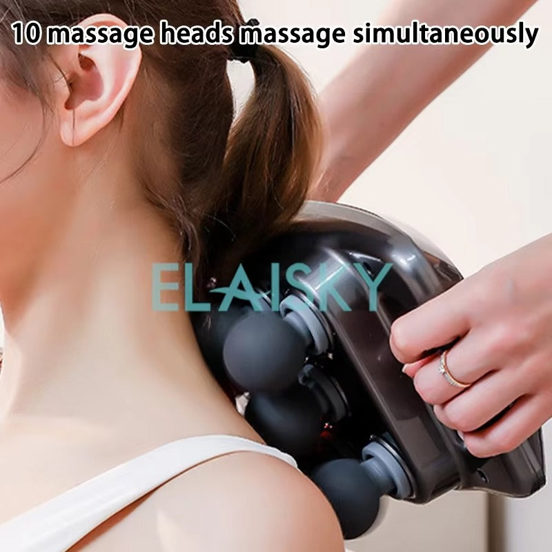 10-Head Professional Massage Gun – Deep Tissue Percussion Massager for Pain & Muscle Recovery