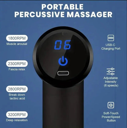 Mini Muscle Massage Gun | Relieve Body, Back & Neck Pain Anywhere - Ruman Traders