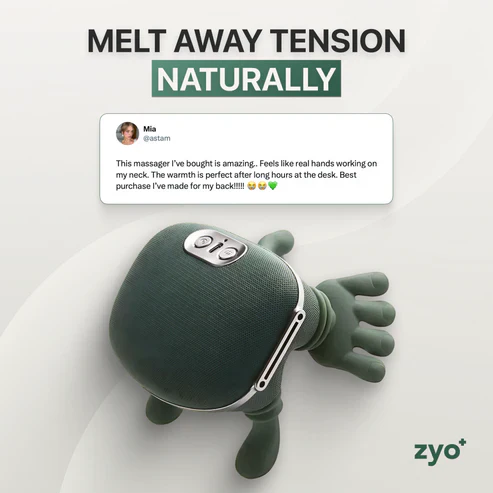 Wireless 4D Shiatsu Neck & Back Massager with Heat Therapy With 6month warranty